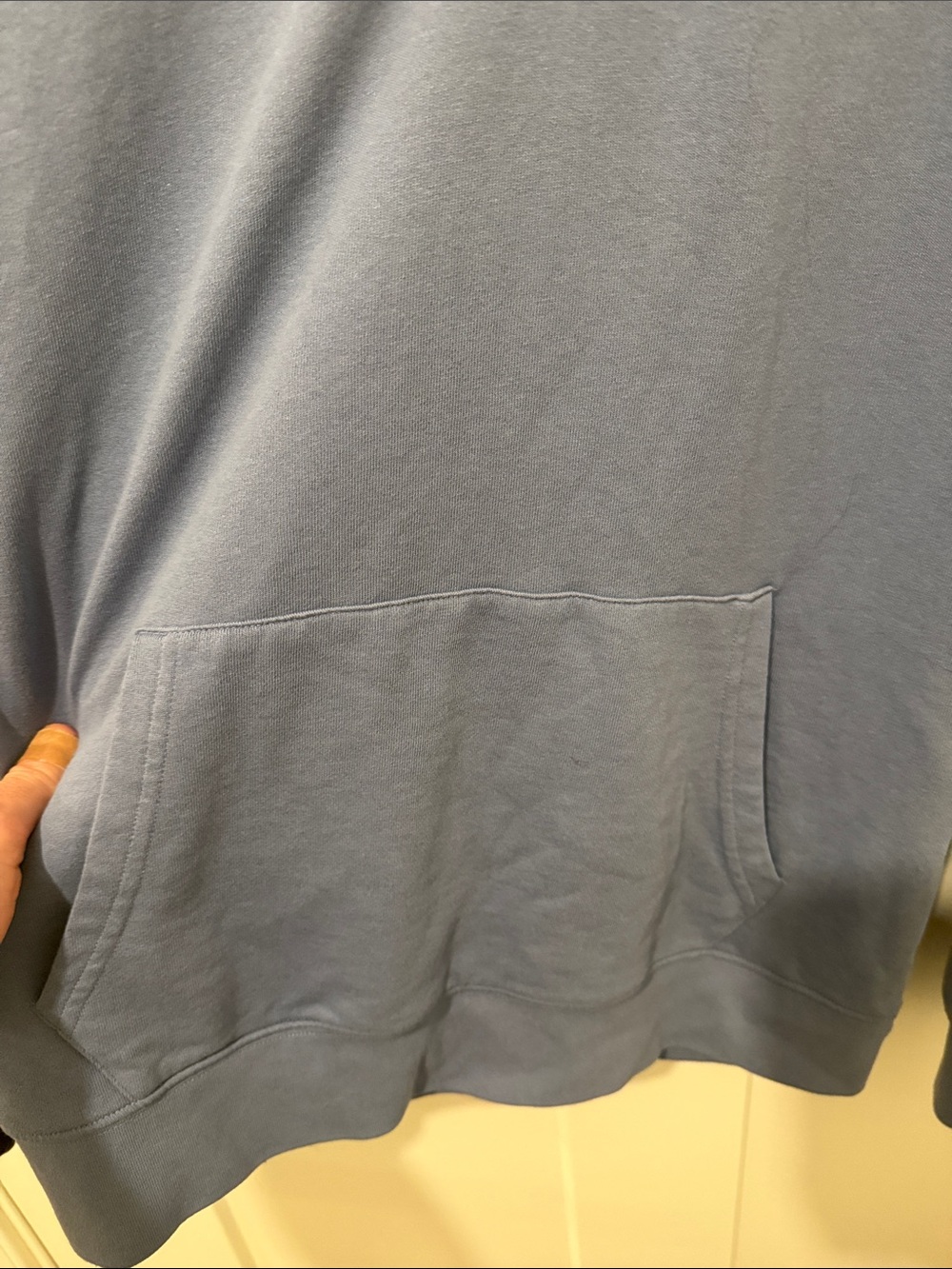 Blue quarter-button up - Picture 3 of 4